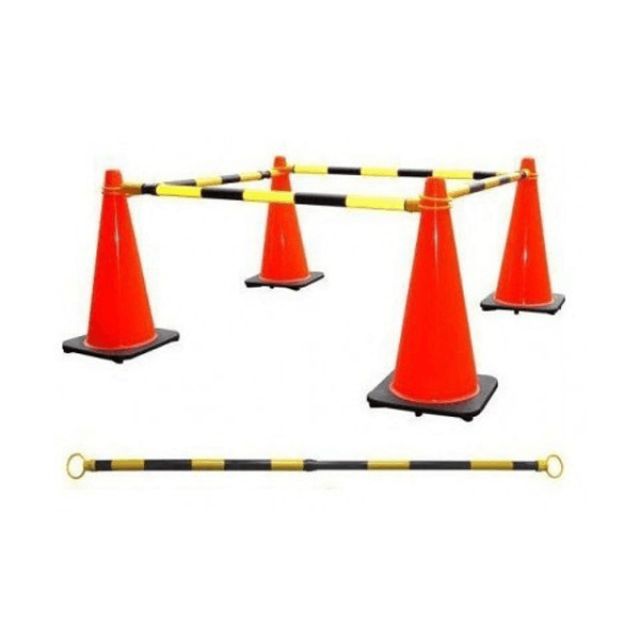 BARRA CONO UNION EXPANDIBLE 210CM AMA/NEG